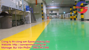 Sơn Epoxy sàn nhà xưởng